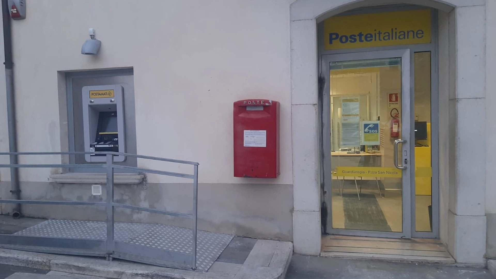 Poste Italiane: installato a Guardiaregia Atm Postamat di ultima generazione.